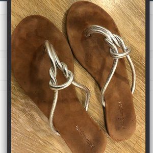 Jeffrey Campbell | Silver Knot Leather Sandal